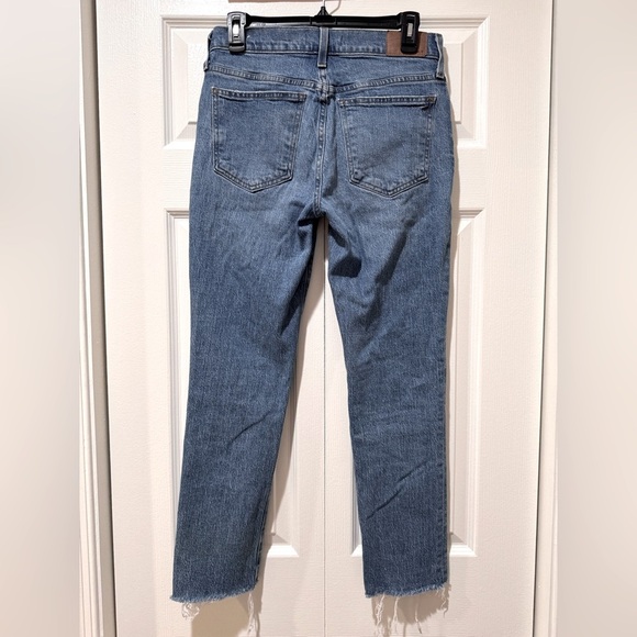 Madewell Mid Rise Perfect Vintage rough hem Jeans. Size 26 GUC. - Picture 3 of 13
